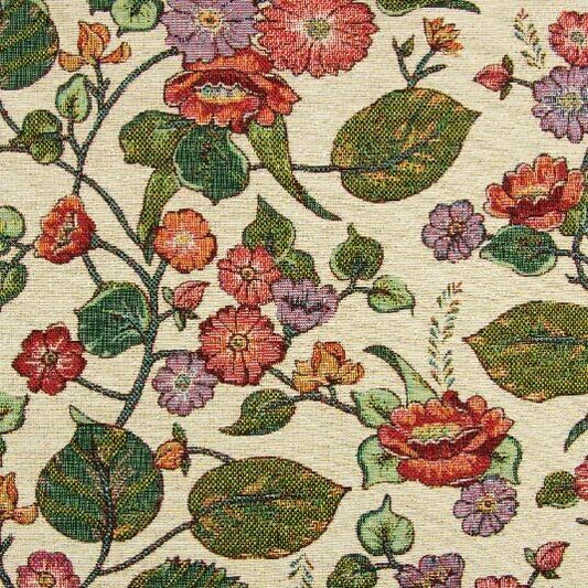 GOBELIN Stoff Dekostoff Taschenstoff Kissen Polster Blumen Ranken EUR 15,99/m