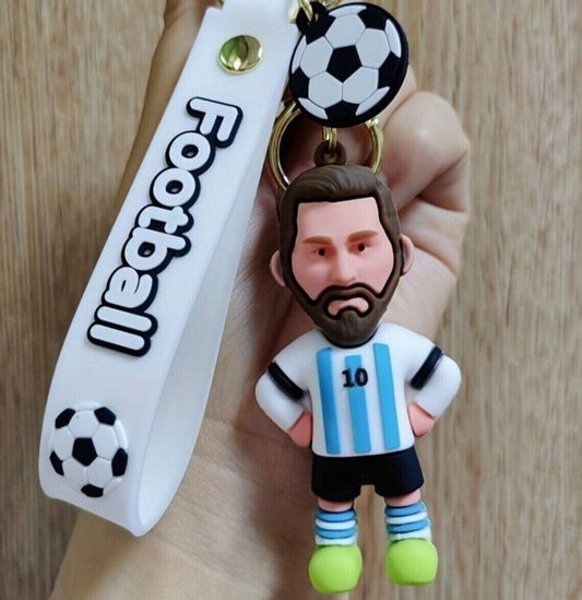 Lionel Messi Schlüsselanhänger Fanartikel Geschenk Argentinien 3D Anhänger Ball