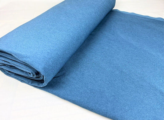 Softshell meliert einfarbig jeansblau - Preis gilt für 0,5m Softshell melange