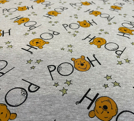 French Terry Stoff Winnie Puuh - Preis für 0,50m Disney Lizenzstoffe Winnie Pooh