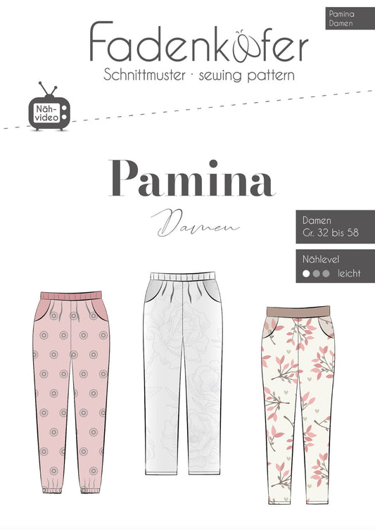 FADENKÄFER Papier Schnittmuster Pamina Damen Größe 32 bis 58 Neu