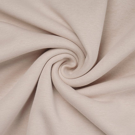 Alpenfleece Uni hellbeige / natur Meterware Öko-Tex Standard Premium Qualität ab 0,50m
